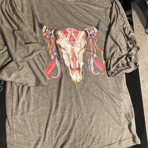 A fringy sleeve dress shirt from Southern Grace